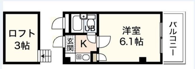 メゾンナカノ(1K/1階)の間取り写真