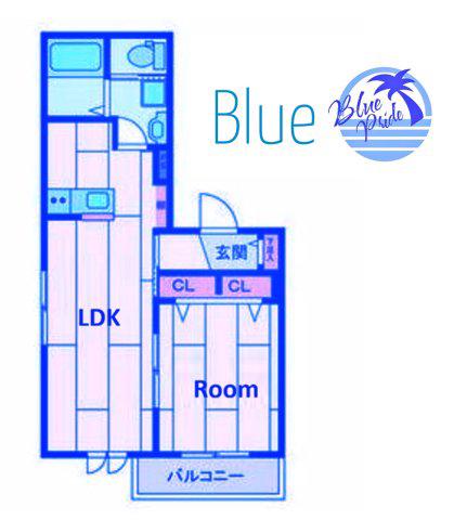 コンフェスト江の島(1LDK/3階)の間取り写真