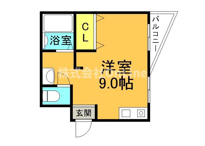 メゾン斎藤(ワンルーム/1階)の間取り写真