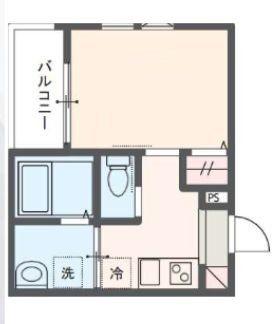 MELDIA蒲田III(1K/1階)の間取り写真