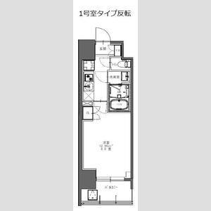 S-RESIDENCE北千住REIZ(1K/6階)の間取り写真
