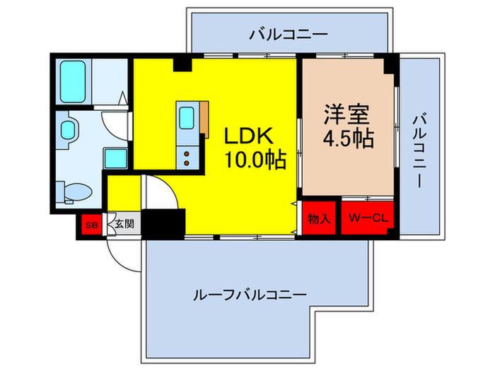 LEGIAN-002(1LDK/5階)の間取り写真