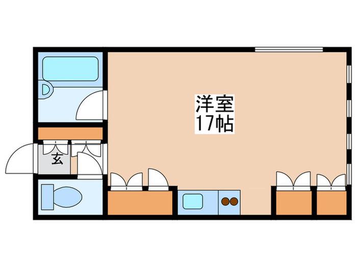 フォルミカ(ワンルーム/4階)の間取り写真