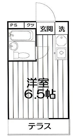 マイトピア西荻パートII(ワンルーム/1階)の間取り写真