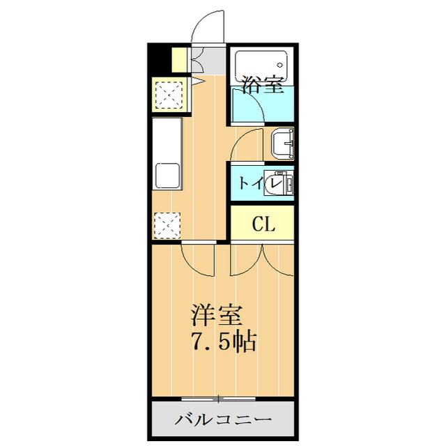 平成ハイツ21(1K/2階)の間取り写真