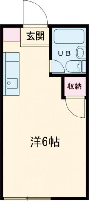 フラットハンズ嵐山(ワンルーム/2階)の間取り写真