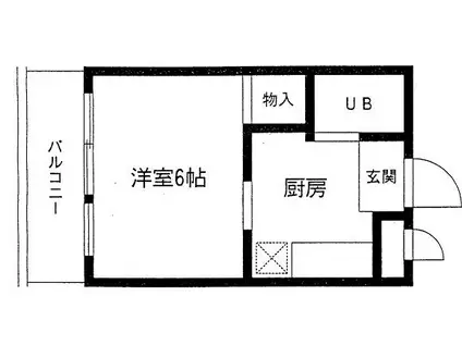 水引シティハウス(1K/2階)の間取り写真