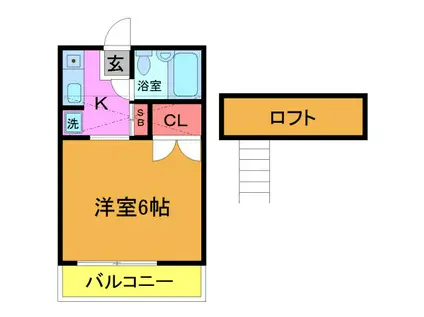 オネスティ津田沼壱番館(1K/1階)の間取り写真