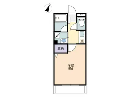 アラモーダ(1K/2階)の間取り写真