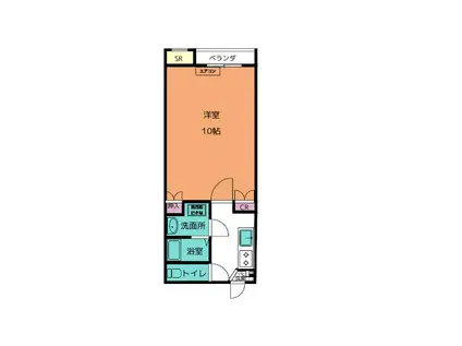 ドルチェ・ルーヴァ(1K/3階)の間取り写真