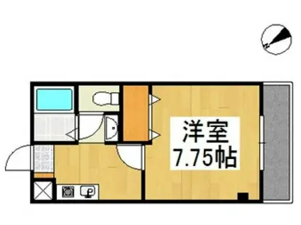 ルミナス・コート(1K/1階)の間取り写真