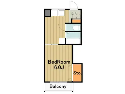 パークコート(1K/3階)の間取り写真