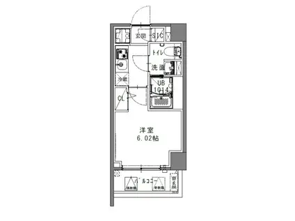 S-RESIDENCE妙典ARTERIAL(1K/1階)の間取り写真
