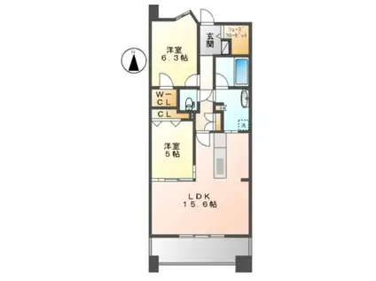 メリヴ上前津旧アーデン上前津(2LDK/12階)の間取り写真