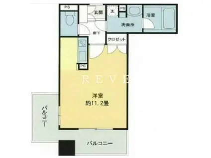 アリビオ九段(ワンルーム/5階)の間取り写真