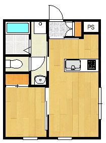 アーバンブランチ鳥屋野南(1LDK/1階)の間取り写真