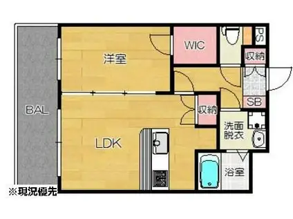 アストリア(1LDK/4階)の間取り写真