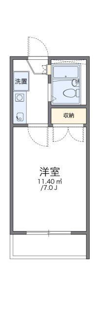 レオパレス松田(1K/2階)の間取り写真