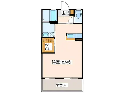 グランディール大江 (ワンルーム/2階)の間取り写真