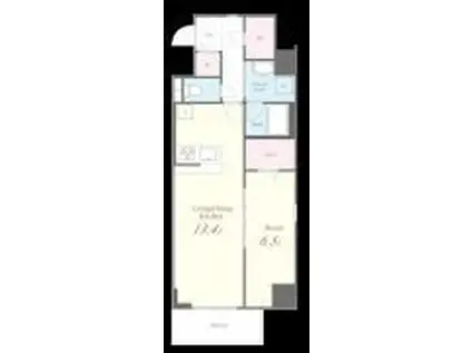 PRIME COZY(1LDK/3階)の間取り写真