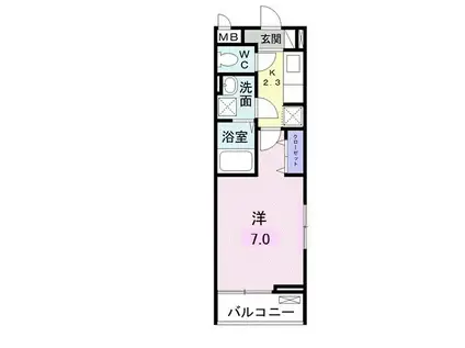 サクラーレ(1K/3階)の間取り写真