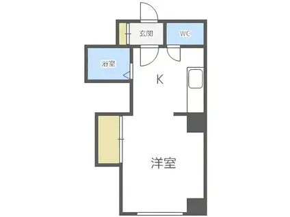 グランド-ルイケダ(1K/3階)の間取り写真