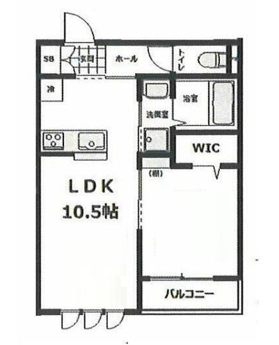 ハレ アヌエヌエ(1LDK/3階)の間取り写真