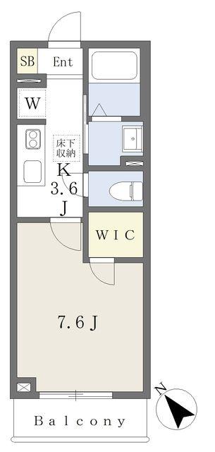 MAISON DE HIRUKEN(1K/1階)の間取り写真
