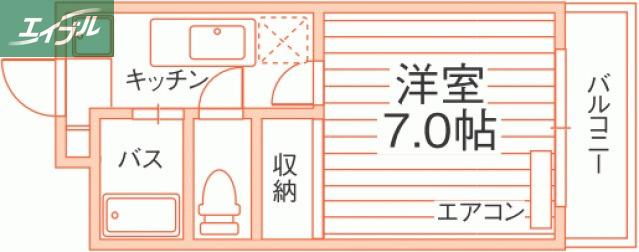 リュミエール(1K/3階)の間取り写真