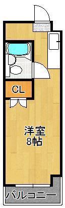 コーエイハイツ(ワンルーム/3階)の間取り写真