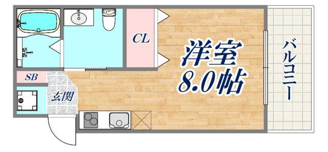 GIULIA須磨浦Ⅰ(ワンルーム/3階)の間取り写真