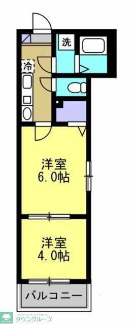 BEST STAGE大間2丁目I(2K/1階)の間取り写真