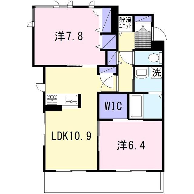 プランドール綾瀬II(2LDK/2階)の間取り写真
