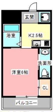 SUAVE(1K/3階)の間取り写真