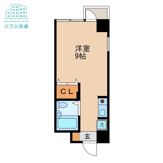 メゾンド橋口(ワンルーム/1階)の間取り写真