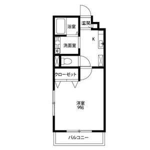 アンプルールリーブルYAMAHATA(1K/2階)の間取り写真