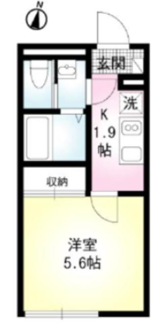 クリエイト上井草(1K/1階)の間取り写真