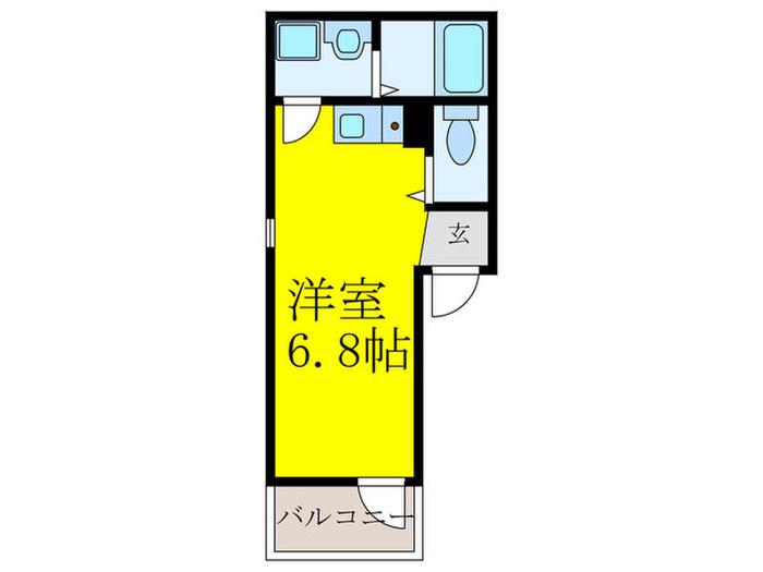 ISE-GRAND池田STA(ワンルーム/2階)の間取り写真