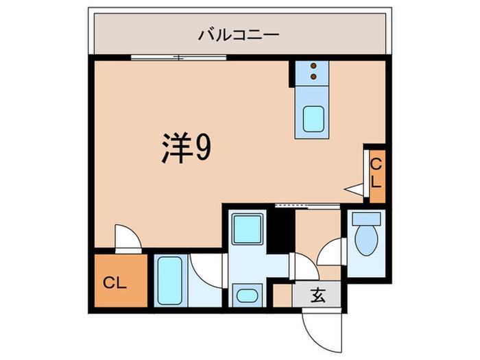 ALBA甲子園口(ワンルーム/7階)の間取り写真