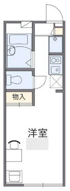 レオパレスアドヴェントKABU(1K/1階)の間取り写真