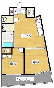 NO.103 ORIENTBLD(2DK/4階)の間取り写真