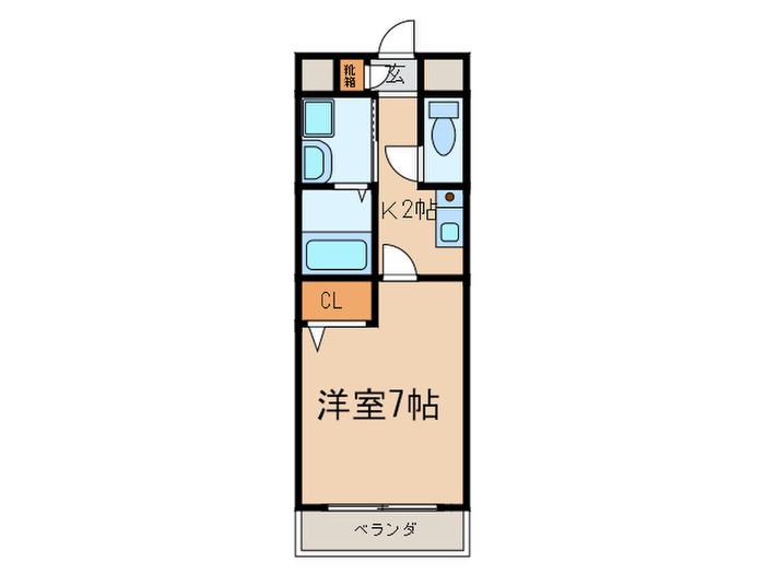 アンシャンテ(1K/3階)の間取り写真