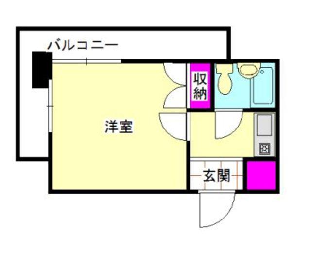 メゾン・ド祇園(ワンルーム/3階)の間取り写真