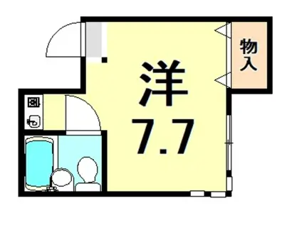 サンハイツ(ワンルーム/3階)の間取り写真