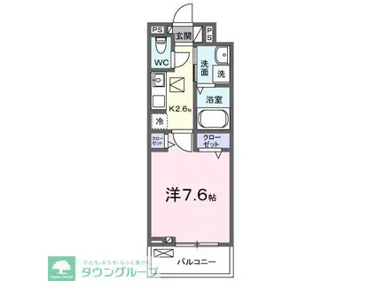 MINDS(1K/1階)の間取り写真