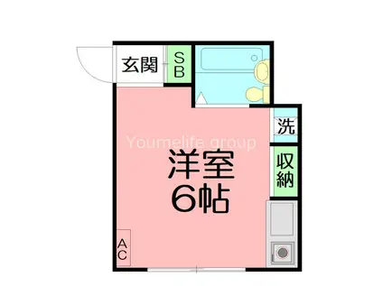 ジュネス東海大学前(ワンルーム/1階)の間取り写真