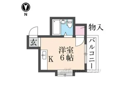 シティハイツ萱島(ワンルーム/3階)の間取り写真