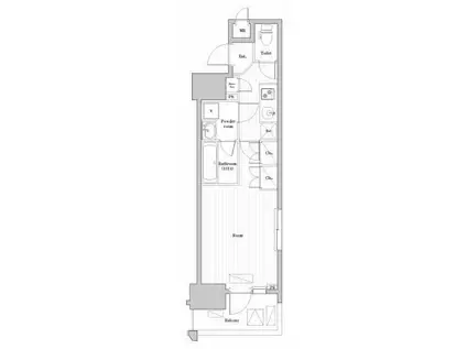 アークマーク大森町アジールコート(1K/3階)の間取り写真