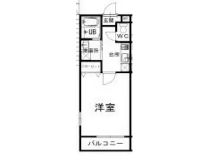 アイシャイン和多田(1K/1階)の間取り写真