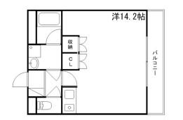 アネスティ七番館(ワンルーム/4階)の間取り写真